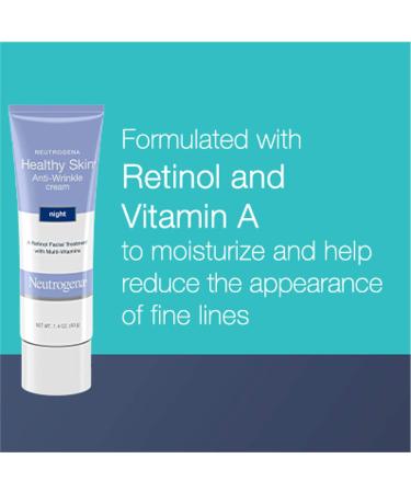Neutrogena Healthy Skin Anti-Wrinkle Night Cream 1.4 oz - Anti-Aging Moisturizer - Buy Online on GoSupps.com