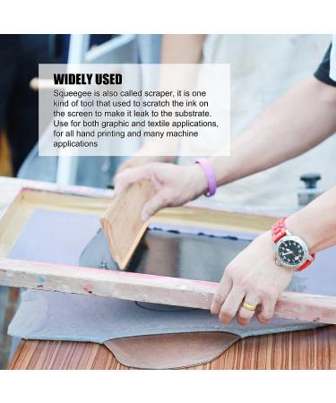 TIANIUSEEN 18 Wooden Screen Printing Squeegee - 65 Durometer Rubber Blade, Lumber Handle - Buy Online on GoSupps.com