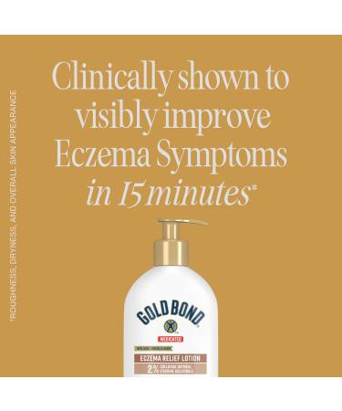 Gold Bond Medicated Eczema Relief Lotion - 396 mL Pump Bottle - Helps Relieve Minor Skin Irritation & Itching - Men and Women - Hydrates & Moisturizes Body - Combats Dryness & Rashes - Buy Online on GoSupps.com