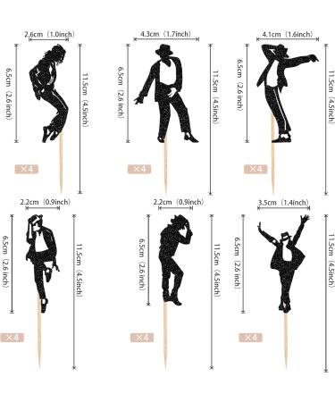 Rsstarxi 24 Pack Dance King Cupcake Toppers Happy Birthday Cupcake Toppers Forever God Art Dance Theme Birthday Cupcake Picks for Anniversary Birthday Party Cake Decorations Design 1 - Buy Online on GoSupps.com