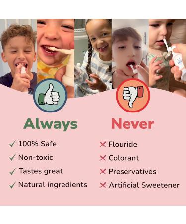 Abera Anti-Caries Kids Oral Spray, Fluoride Free Toddler Toothpaste Helper for Cavity Repair and Fresh Breath, 360 Degree Rotating Spout Easy to Use for Newborn to Preschooler, 1.35 fl Oz, Pack of 2 B. Recommended Combo - Buy Online on GoSupps.com