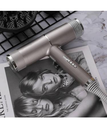 Ion Hair Dryer Portable Light Hair Dryer Professional Hair Dryer Hair Protection 3 Heating Settings and Unlimited Speed with Diffuser and Concentrator Nozzle Suitable for Home and Travel - Buy Online on GoSupps.com