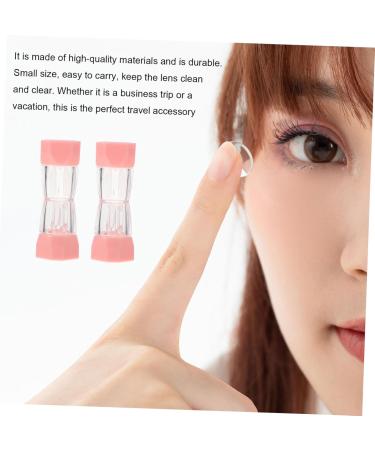 Homsfou 8-Color Contact Lens Cases - Eye Protection & Organizer | Durable PP Stylish Rosa - 21x7x2.5cm - Buy Online on GoSupps.com