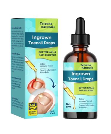 Ingrown Toenail Treatment, 30ml Professional Ingrown Toenail Drops, Ingrown Toenail Tool Softener Kit For Easy Trimming & Pain Reduction With Shea Butter & Clove Oil