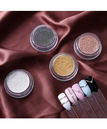 0.4mm Mixed Color 3D Micro Steel Pearl Nail Art Decorations - Mini Caviar DIY Charms & Studs for Manicure | International Shipping - Buy Online on GoSupps.com