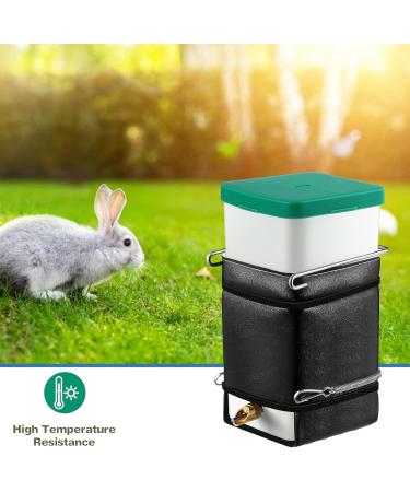 YOXIER Heated Kettle for Rabbits Small Animals Low Power Consumption Animal Water Bottle No Drip Automatic Thermo Dispenser Pet Fountain Rabbit Hamster Black - Buy Online on GoSupps.com