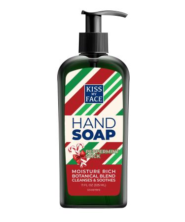 Kiss My Face Peppermint Hand Soap Moisture Rich Botanical Blend Cleanses and Soothes 11 Fl Oz