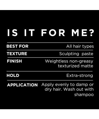 L Or al Paris Men Expert Sculpting Paste Hair Paste For Men Formulated For Extra Strong Hold With A Matte Finish For Any Clean-Cut Style 110 g - Buy Online on GoSupps.com