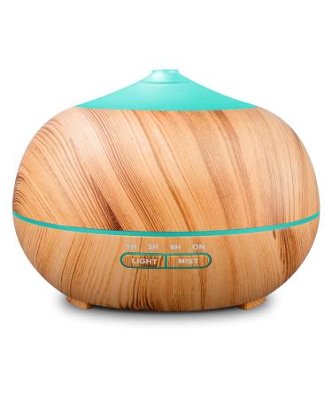 Essential oils diffuse aroma humidifier: 400ml ultrasound fragrance room humidifier electrical fragrance lamp aromatherapy nuberer wood air diffuser with led & timer for bedroom apartment office yoga - Buy Online on GoSupps.com