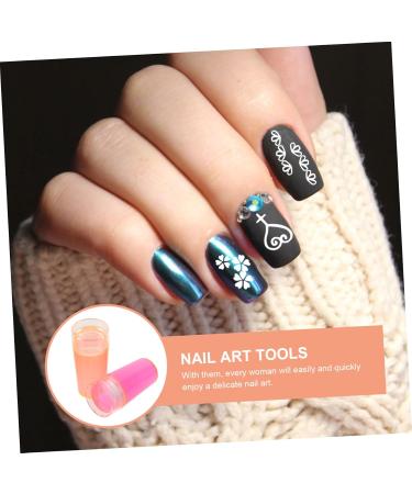 Beavorty 2sets nail stamp set clear silicone stamping jelly transparent nail stamper manicure nail art tool Painting Scrapers manicure stamper Nail Art Jelly Silica gel double head France 3x3cm As Shown - Buy Online on GoSupps.com