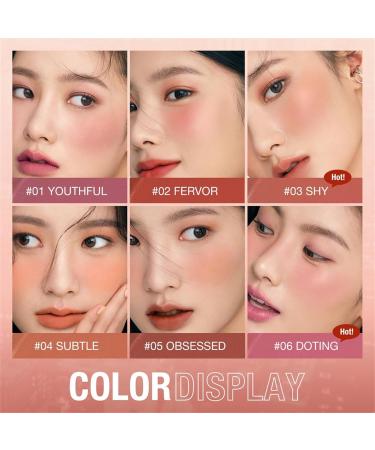 3-in-1 Blush Stick for Cheeks Makeup Waterproof Cream Blush Face Stick Multi-Use Lip and Cheek Tint Longwear Waterproof Moisturizing Monochromatic Blush Stick(Color:01) - Buy Online on GoSupps.com