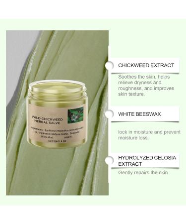 Buy Kowsunary Organic Wild Chickweed Herbal Salve 4oz - Natural Skin Relief & Moisturizer | Fast International Shipping - Buy Online on GoSupps.com