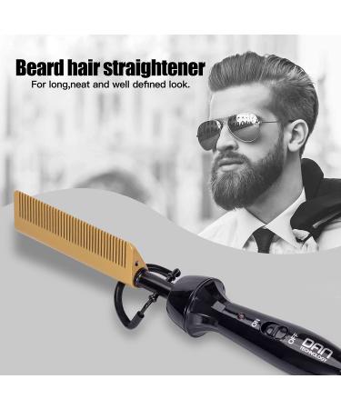 Dan Technology Mini Hot Comb - Dual Voltage Electric Hair Straightener for Travel & Home - Professional Pressing Comb for Natural Black Hair - Gold - Buy Online on GoSupps.com