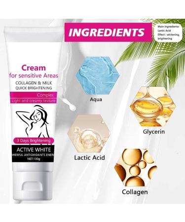 Lightening Face Cream Brightening Cream for Primary Parts Skin Lightening Cream | Reduces Dark Spots on: Face Elbows Knees Body (1) - Buy Online on GoSupps.com