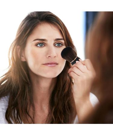 Retractable Powder Brush - Portable Makeup Brush | Retractable Travel Powder Blush Brush Soft Bristles for Daily Use for Travel black - Buy Online on GoSupps.com