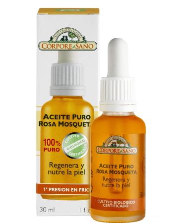Certified Organic Musk Rose Pure Oil 30ml - Heal Dry Skin, Acne Scars, Eczema & More! 100% Guaranteed - Buy Online on GoSupps.com