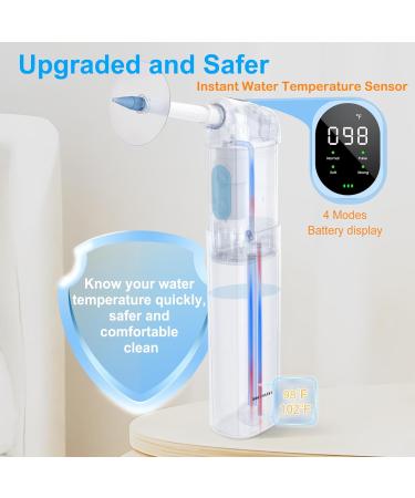 BOCOOLIFE Ear Wax Removal Electric Ear Cleaning Kit Waterproof Cleaner 4 Water Pressure Modes Temperature Display Ear Irrigation Flushing System Safe Effective Clean Wax Buildup 10 Tips Ear Basin Blue Cleaner - Buy Online on GoSupps.com