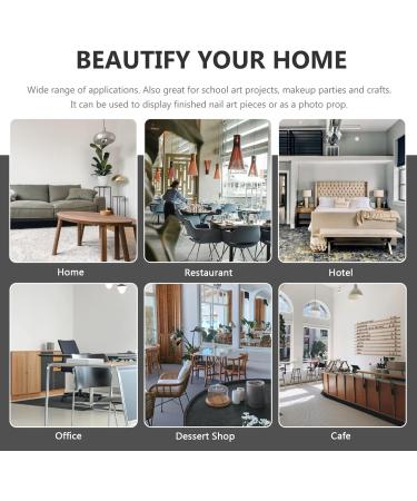 HAPINARY Nail Display Palette with Mirror Surface Multifunctional Mixing Plate for Nail Art Cosmetics Mixing Nail Polish Pigments for Friends Manicures Hold 111x73cm Pink - Buy Online on GoSupps.com