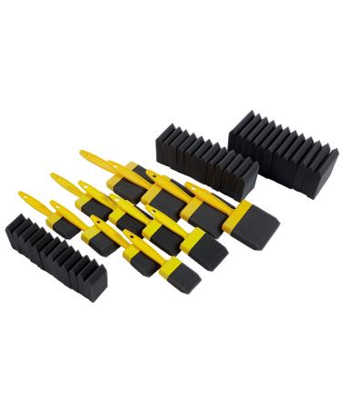 Foam Paint Brush Value Pack (48 Pieces). Contains 4 each 1", 2" and 3" brushes with reusables handles and 12 each 1", 2" and 3" refills. - Buy Online on GoSupps.com