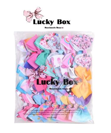 30 Pcs Unicorn Hair Bows Grosgrain Ribbon Alligator Clips - 5 Inch Hair Accessories for Girls - Buy Online on GoSupps.com