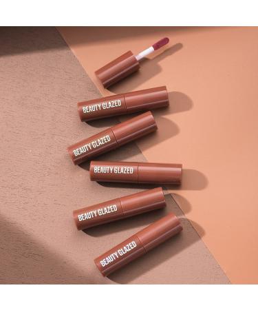 Buy Beauty Glazed Chocolate Lipstick - Waterproof Matt Lip Glaze in Dark Brown | Sexy Red Lips Makeup - Buy Online on GoSupps.com