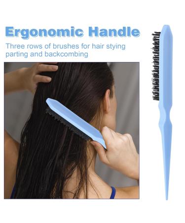 Lorsex Hairbrush Set for Natural Hair | Deterred Brush for Afro 3A-4C | Wavy & Curly Hair Tools (3 Pieces Light Blue) - Buy Online on GoSupps.com
