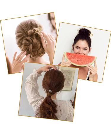 6 Pieces U-Shaped Hairpins Metal Simple Hair 2 Tips Updo Bun Pins French Style Hairpin for Women Girls Bun Hair Styling Accessories (Gold Silver) - Buy Online on GoSupps.com