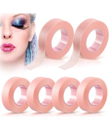 6 Rolls of Professional Sticky Back Eyelash tape - 50 meters total - Perforated design for comfort and easy peel - Suitable for holding skin in position for beauty procedures - Buy Online on GoSupps.com