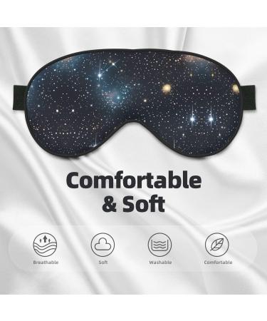 Constellation Star Clusters Galaxies Print Double-Sided Eye Mask Soft and Light Blocking for Enhancing Sleep Quality - Buy Online on GoSupps.com