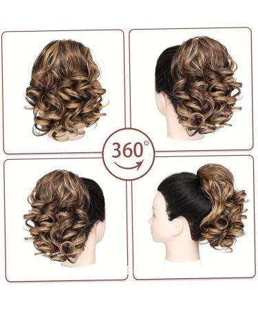 Fake Hair Claw Clip Ponytail Extension 9inch Ponytail Extension Synthetic Short Curly Clip in Ponytail Hair Extensions for Women Exquisite Breathable Drawstring Ponytail for Hairstyling - Buy Online on GoSupps.com