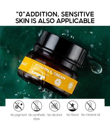 Vitamin C Face Cream Moisturiser Anti Wrinkle Anti Aging Cream With Hyaluronic Acid & Vitamin E Day & Night Cream For Women And Men Brightening Hydrate Restore&Boost Collagen 30g - Buy Online on GoSupps.com