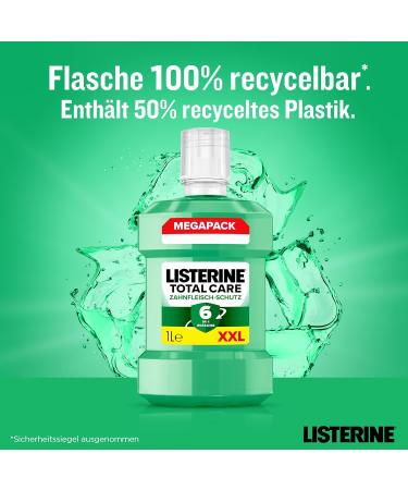 Buy Listerine Total Care Mouthwash 1000ml - 6 in 1 Protection Antibacterial Gum Care & 24h Fresh Breath - International Shipping Available - Buy Online on GoSupps.com