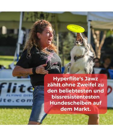 Buy Hyperflite K10 Jawz Bite-Proof Dog Frisbee - Yellow with X-Flash Anti-Glare for Ultimate Outdoor Fun | International Shipping Available - Buy Online on GoSupps.com