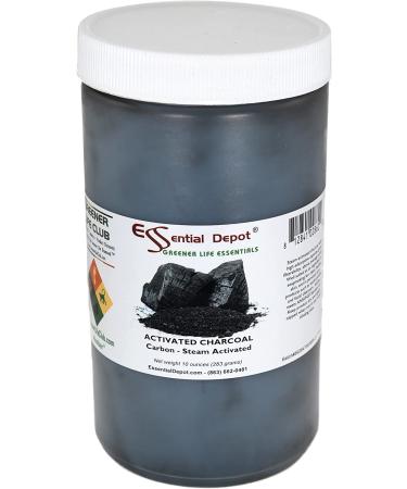 Essential Depot Activated Charcoal Powder 10 oz - Natural Detoxifying Agent - Buy Online on GoSupps.com
