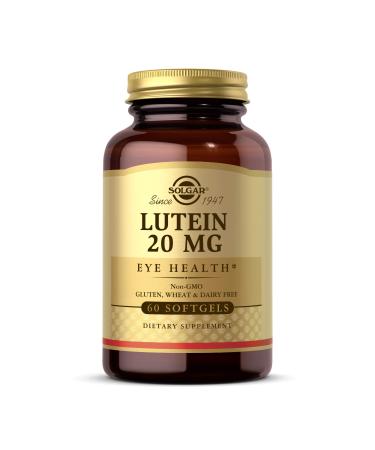 Solgar Lutein 20 mg 60 Softgels - Buy Online on GoSupps.com