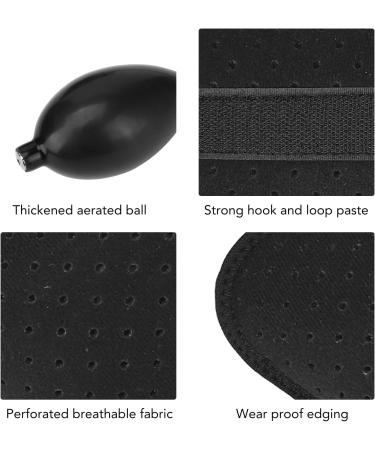 EQULUP Inflatable Lumbar Pillow | Self-Inflating Back Support | Adjustable Travel & Office Pillows | Perfect for Car & Travel - Black - Buy Online on GoSupps.com