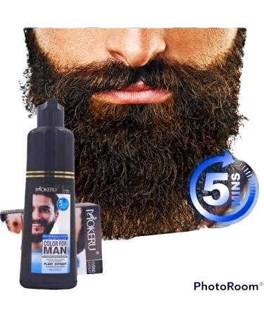 Mokeru Beard Dye Shampoo for Men 200ML - Remove White Grey Beard Hair - Men Beard Shampoo - Buy Online on GoSupps.com
