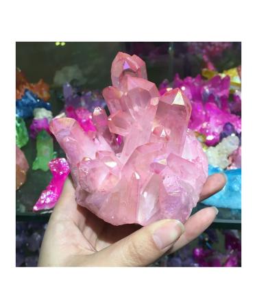 Natural Crystal Rough Crystal Cluster 260-320g Rare Beautiful Rose Flame Quartz Crystal Cluster Specimen