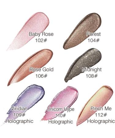 PHOERA Waterproof Glitter Eyeshadow Palette - Unicorn Hype | Long-Lasting Metallic Pigment Makeup - Buy Online on GoSupps.com