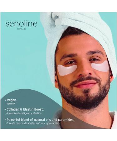 Senoline EYE AND SMILE PATCHES anti-aging for women and men. Anti-dark circles anti-puffiness. Adhesive gel with a blend of natural oils and ceramides. 4 reusable pairs. Made in Barcelona - Buy Online on GoSupps.com