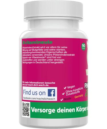 Pine Bark Extract Capsules - 500 mg Pure OPC | Vegan Additive-Free | Quality from Germany | Antioxidant-Rich | Lab Tested - Buy Online on GoSupps.com