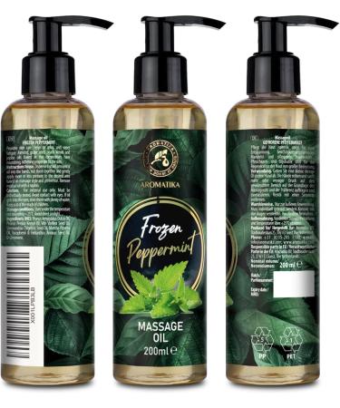 Premium 200ml Massage Oil - Almond Grape Seed Jojoba & Mint - Relaxation Oil for All Skin Types - Perfect for Couples - Buy Online on GoSupps.com