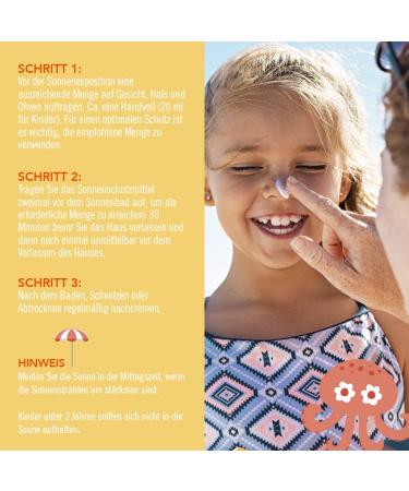 Derma Sonnenschutz Lotion f r Baby & Kinder LSF 50 | Nicht-fettend wasserfest | Parf mfreie hypoallergene Sonnenmilch | UVA-UVB Schutz | 150ml - Buy Online on GoSupps.com