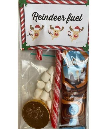 Reindeer Fuel Snowman Soup Salted Caramel Hot Chocolate Marshmallows & Candy Cane Christmas Eve box Xmas Hot Choc Gift - Buy Online on GoSupps.com