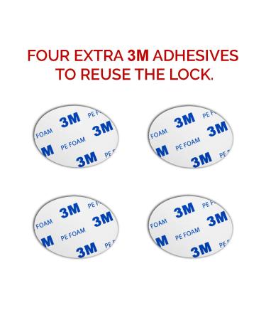HavenHause Fridge Lock & Cabinet Lock with 4 Keys - Child Safety Locks - Black (2 Pack) - Buy Online on GoSupps.com