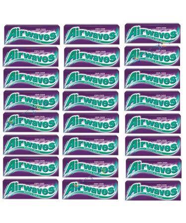 Wrigley s Airwaves Menthol Eukaliptus Lime & Ginger & Cool Cassis Chew gum -14g (Pack of 15 Cool Cassis)