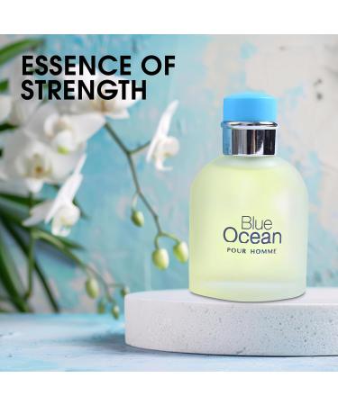 Blue Ocean Men Cologne Fresh Scent Eau De Toilette Spray Fragrance For Men Long-Lasting Cologne Choice For Daily Wear Elegant 100ml Bottle - Buy Online on GoSupps.com