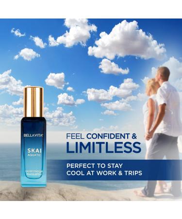 Be'llaVita Luxury Skai Aquatic Unisex Eau De Cologne with Bergamot Lavender & Patchouli |Premium Fragrance for Men & Women 20 ML - Buy Online on GoSupps.com