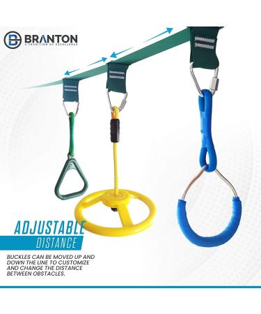 Three-Piece Ninja Line Accessories Set: Durable Ring, Triangle, and Wheel - Ninja Warrior Training Equipment for Obstacle Course - Buy Online on GoSupps.com