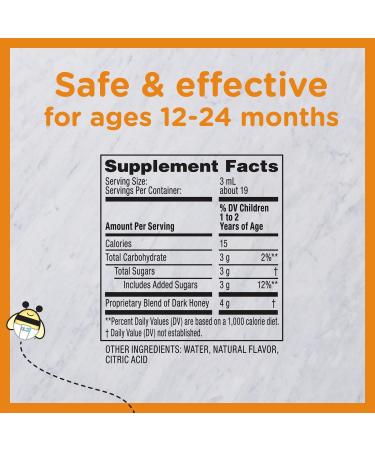 Zarbee's Baby Soothing Cough Syrup - Natural Peach & Honey Flavor 2 Fl Oz (Pack of 2) | Cough Relief for Infants - International Shipping Available - Buy Online on GoSupps.com